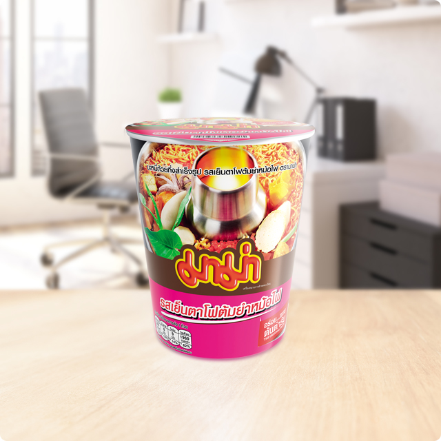 Instant Cup Noodles Yentafo Tom Yum Mohfai Flavour