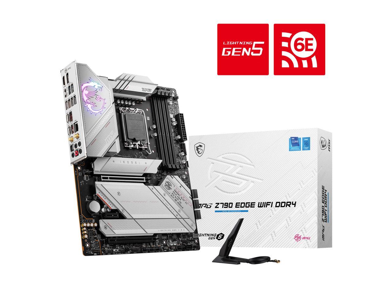 MSI MPG Z790 EDGE WIFI ( LGA 1700 / 4xDDR5 Slots / M.2 PCIe 4.0 / wifi 6 + Bluetooth )