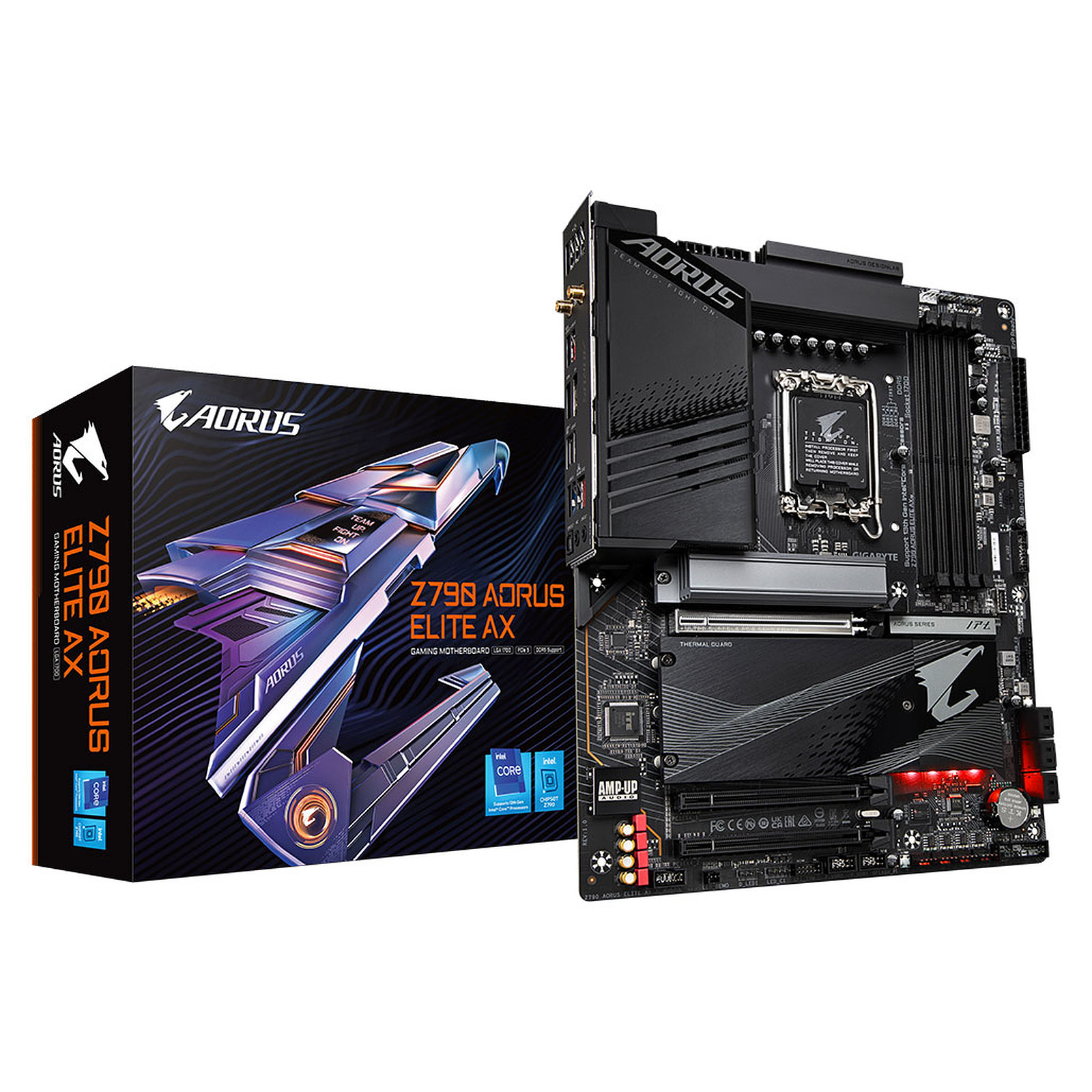 Gigabyte Z790 AORUS ELITE AX DDR5 ( LGA 1700 / 4xDDR5 Slots / M.2 PCIe 5.0 / wifi 6 + Bluetooth )