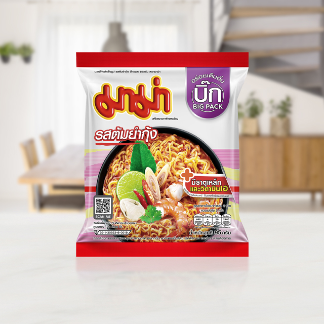 Instant Noodles Shrimp Tom Yum Flavour (Big Pack)