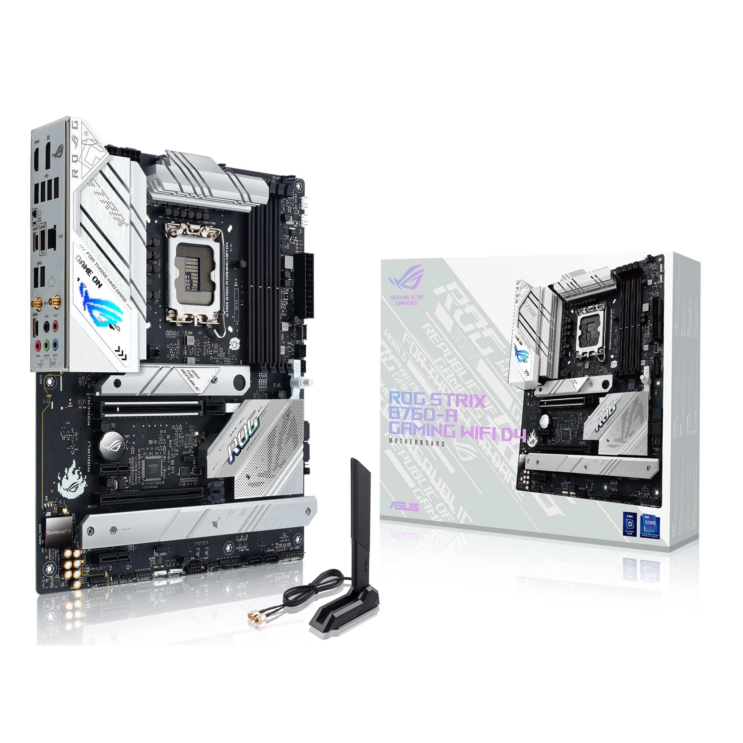 ROG STRIX B760-A GAMING WIFI D4 ( LGA 1700 / 4xDDR4 Slots / M.2 PCIe 5.0 / wifi 6 + Bluetooth )